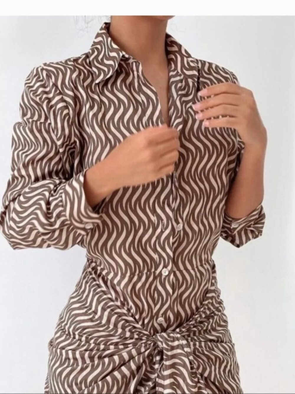 😎😎😎🎉NWT🎉Zara The Zoe Wrap Mini Dress - Picture 2 of 7